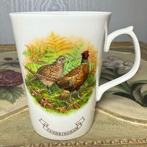 MG Fine Bone China Norwich England Sandringham Pheasants Mug